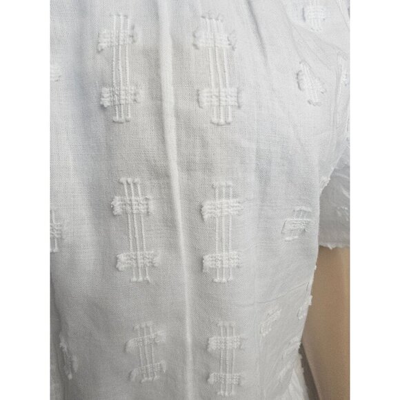 Sundance Cotton Textured Flared Sleeves Mini Dress M - Picture 4 of 7